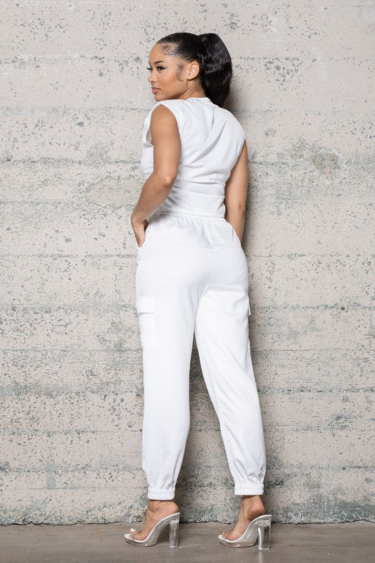 Satin Jogger Set