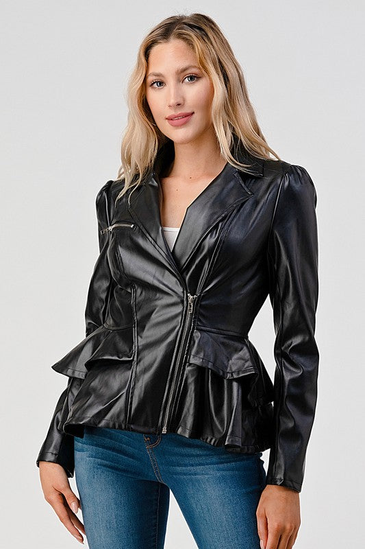 Faux Leather Jacket