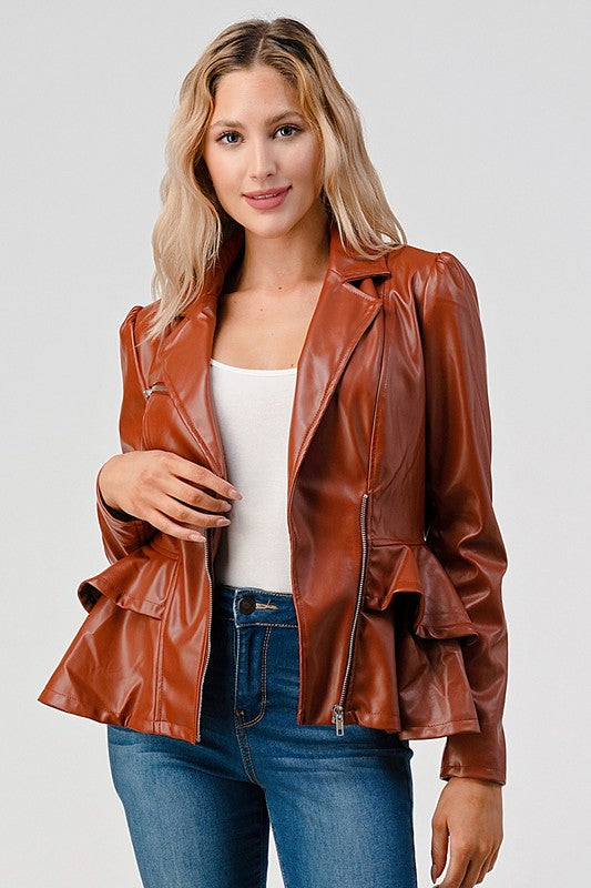 Faux Leather Jacket