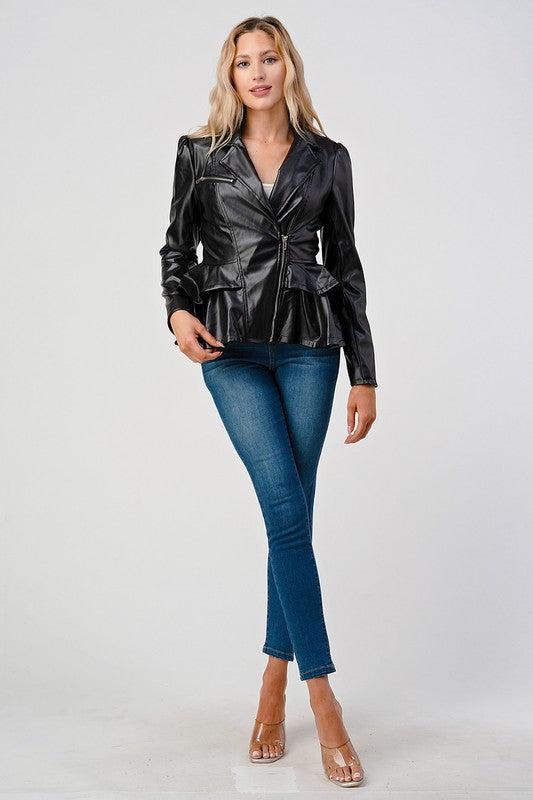 Faux Leather Jacket