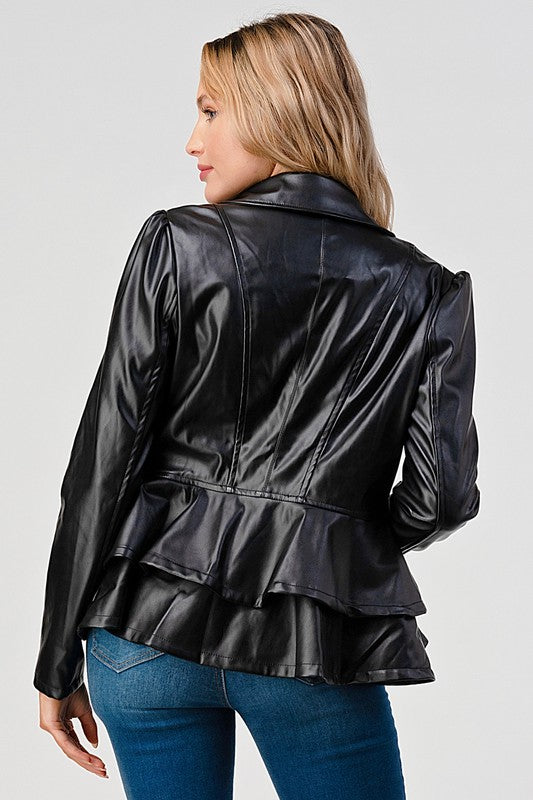 Faux Leather Jacket