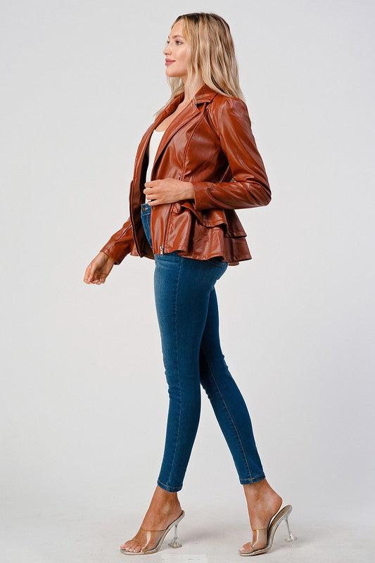 Faux Leather Jacket