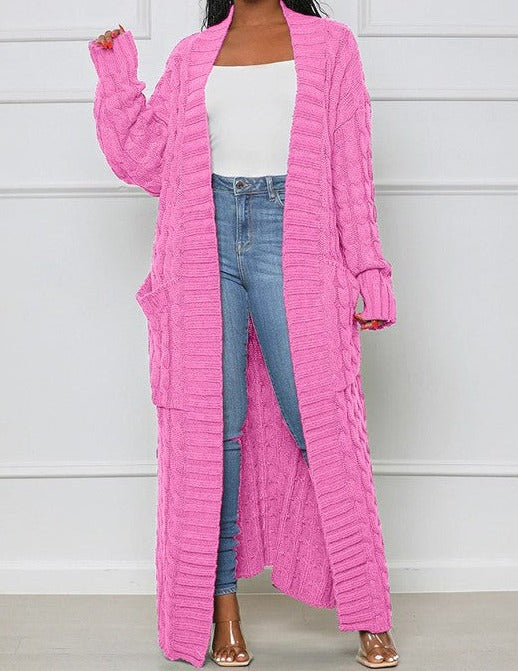 Long Maxi Sweater Cardigan Plus