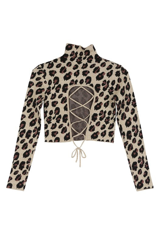 Lace Up Sweater