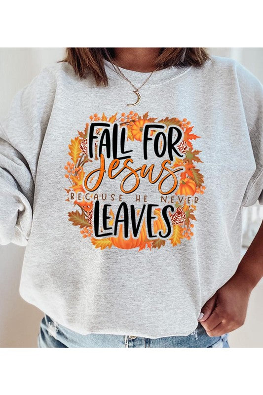 Fall For Jesus Sweatshirt Plus