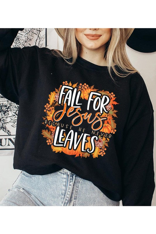 Fall For Jesus Sweatshirt Plus