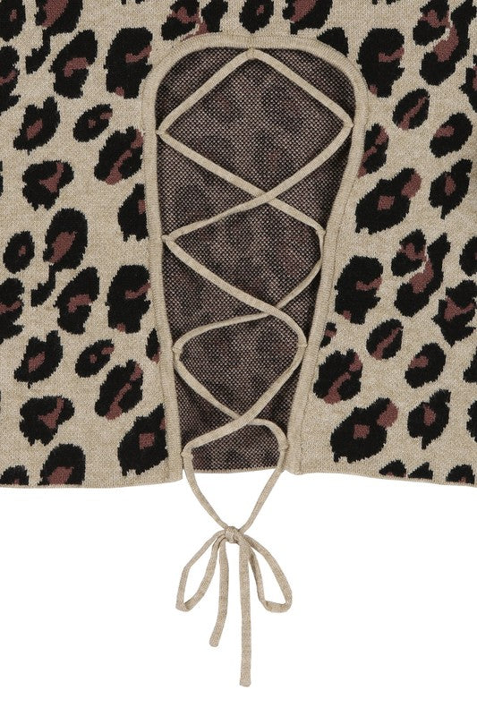 Lace Up Sweater