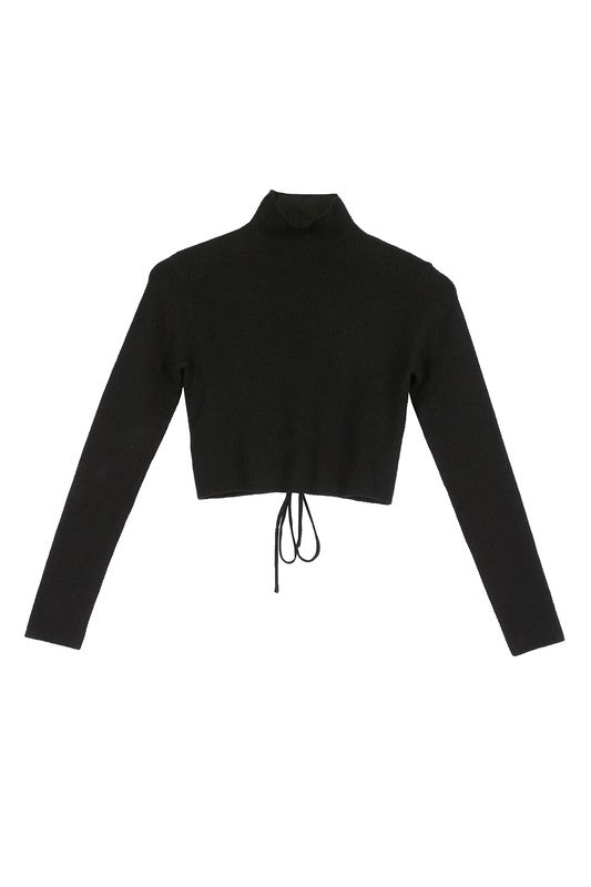 Lace Up Sweater