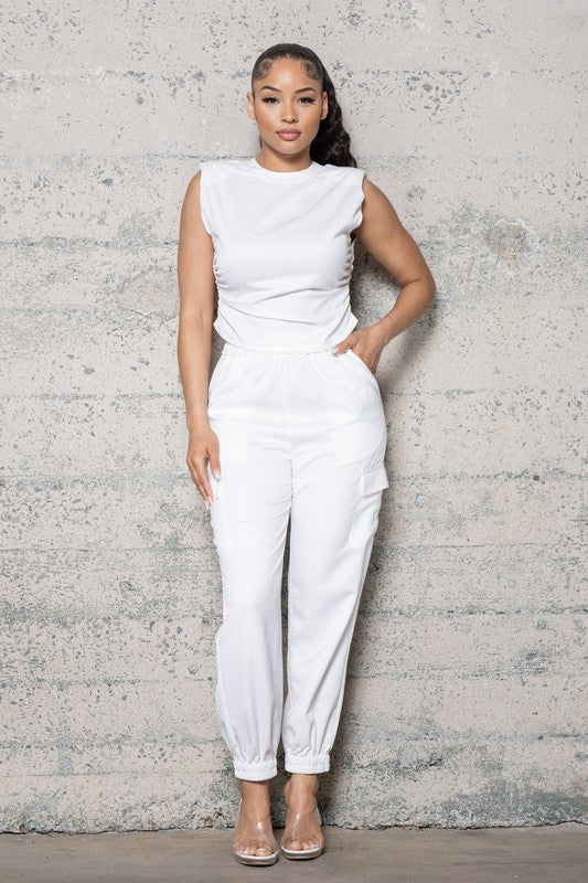 Satin Jogger Set
