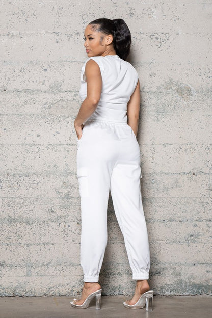 Satin Jogger Set