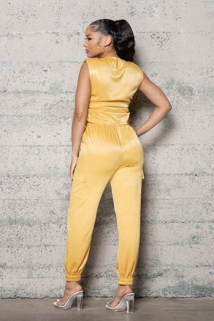 Satin Jogger Set