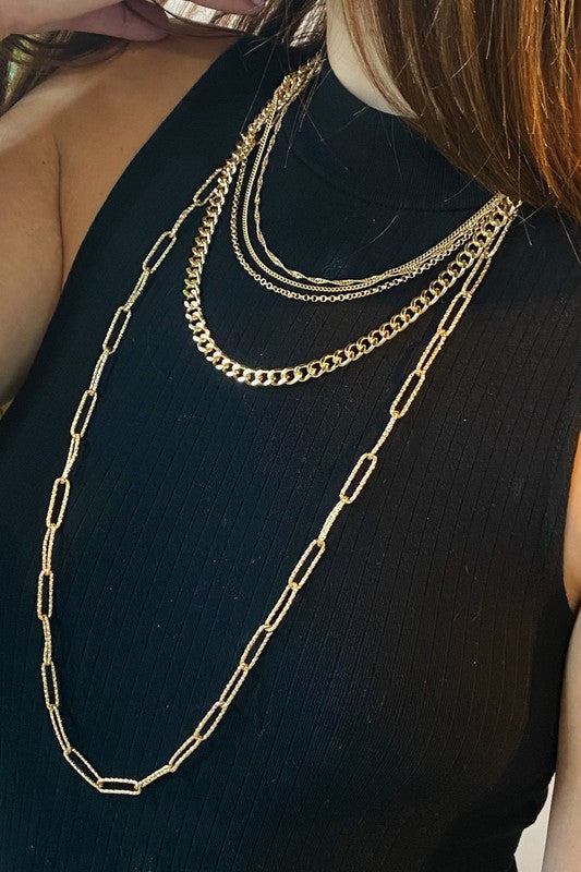 Dianne Long Chain Link Necklace
