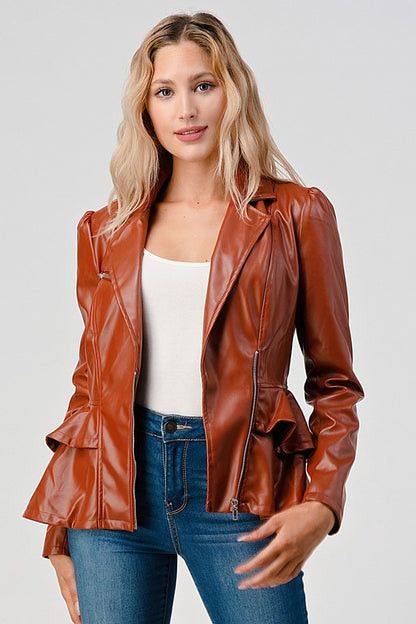 Faux Leather Jacket
