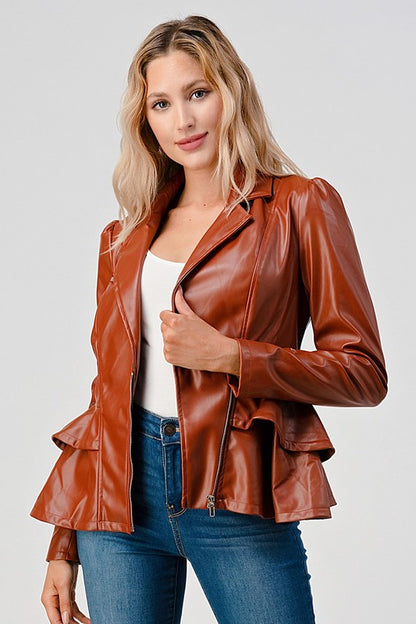 Faux Leather Jacket