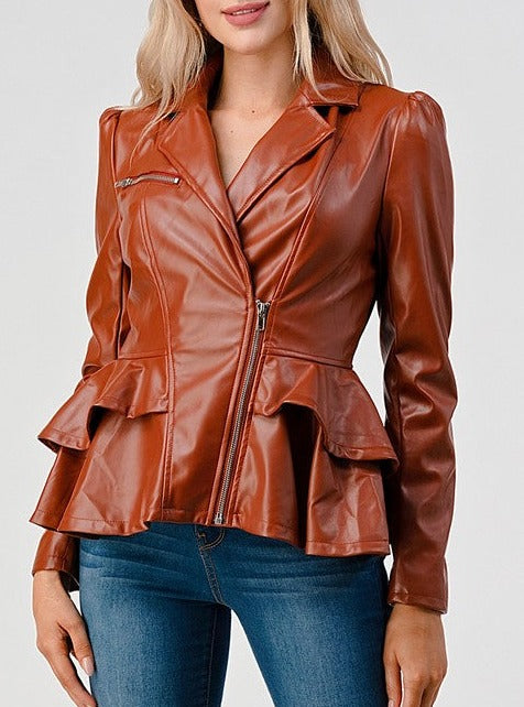 Faux Leather Jacket