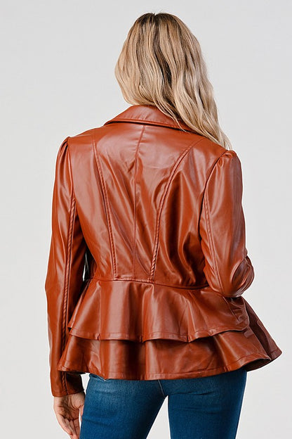 Faux Leather Jacket
