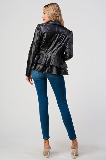 Faux Leather Jacket