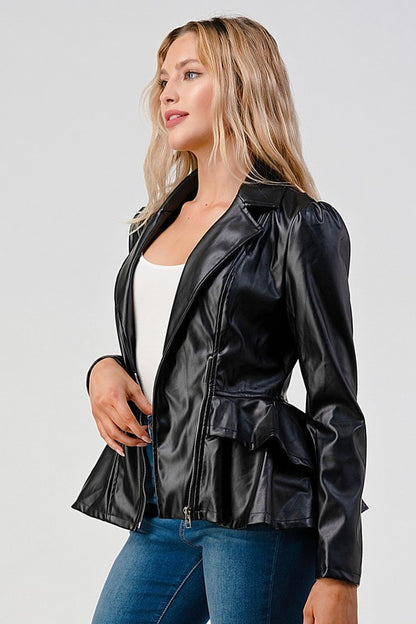 Faux Leather Jacket