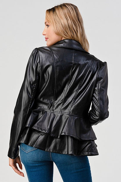 Faux Leather Jacket