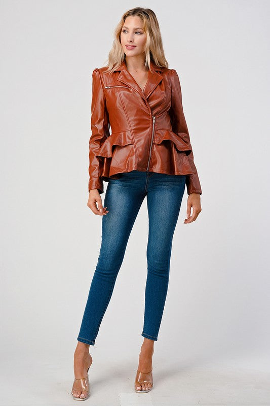 Faux Leather Jacket
