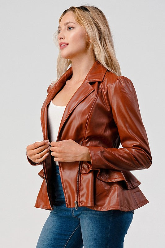 Faux Leather Jacket