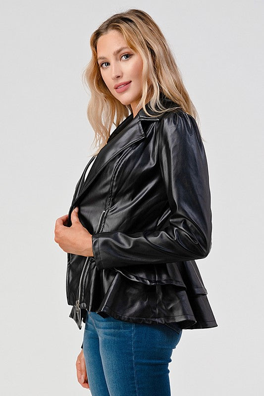 Faux Leather Jacket