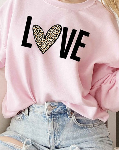 Pink Leopard Sweatshirt