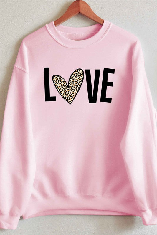 Pink Leopard Sweatshirt