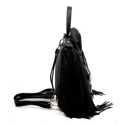 Motorcycle Jacket Fringe Backpack