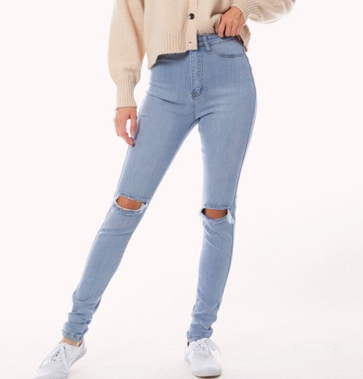 Ripped Knee Skinny Jeans