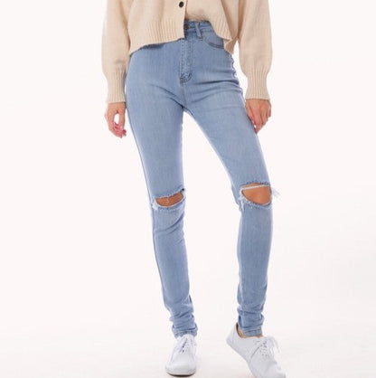 Ripped Knee Skinny Jeans