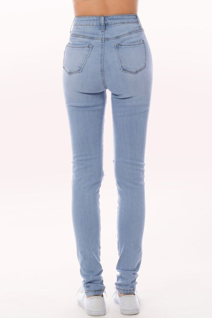 Ripped Knee Skinny Jeans