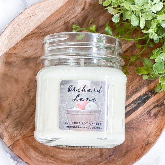 Orchard Lane 8oz Mason Pure Soy Candle