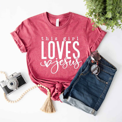 This Girl Love Jesus Graphic Tee