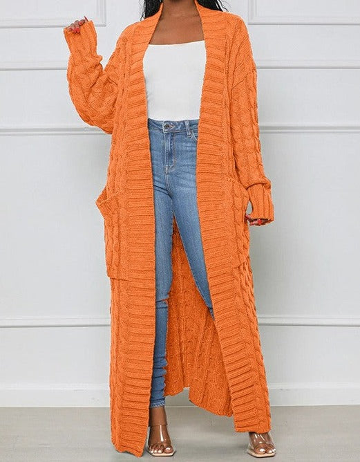 Long Maxi Sweater Cardigan Plus