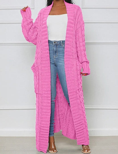 Long Maxi Sweater Cardigan Plus