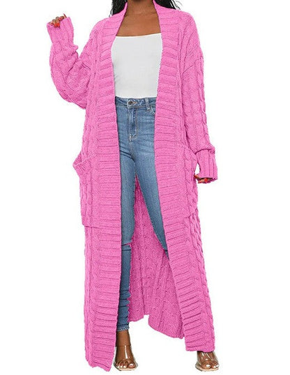 Long Maxi Sweater Cardigan Plus