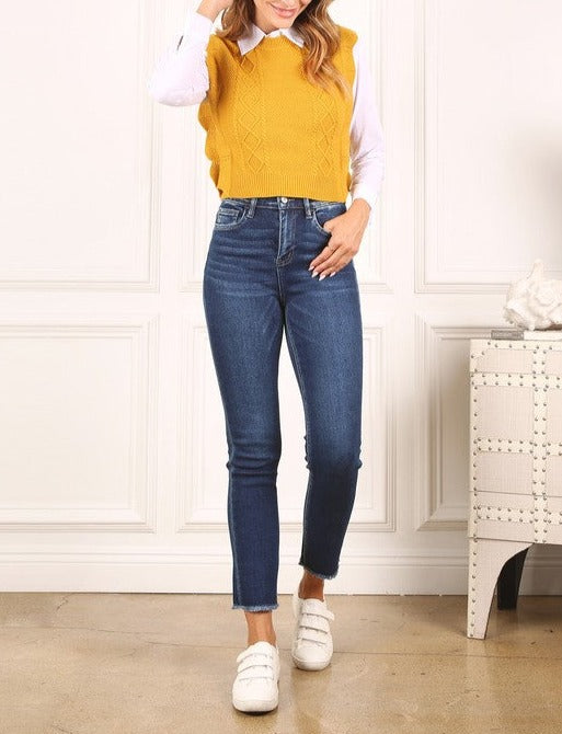 Ruffle Sweater Vest