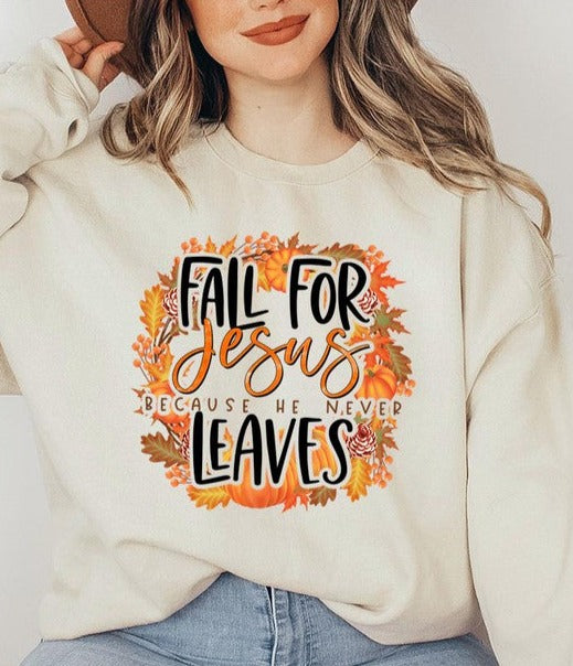 Fall For Jesus Sweatshirt Plus