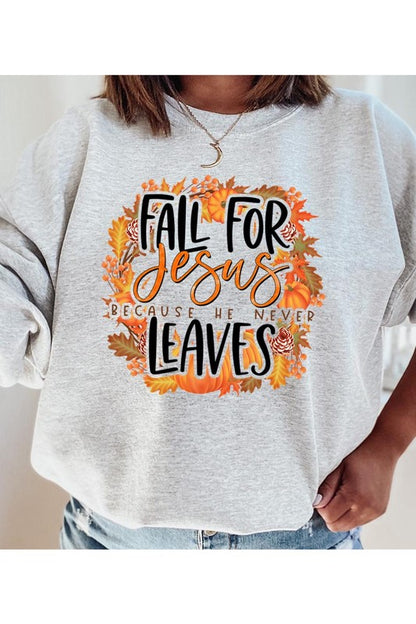 Fall For Jesus Sweatshirt Plus