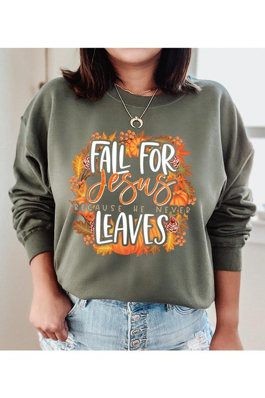 Fall For Jesus Sweatshirt Plus