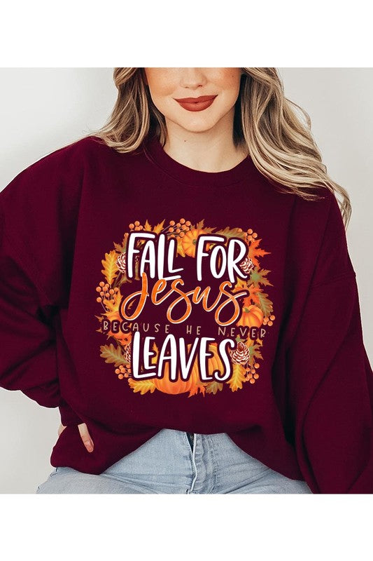 Fall For Jesus Sweatshirt Plus