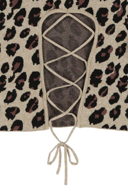 Lace Up Sweater