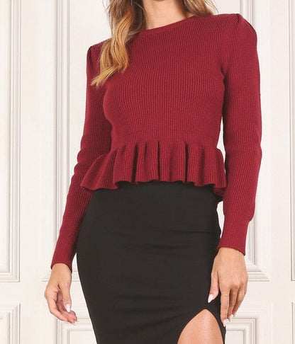 Peplum Sweater