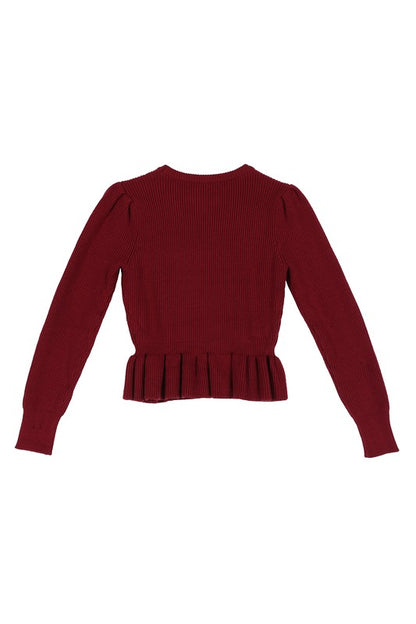 Peplum Sweater
