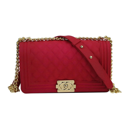 Chain Strap Red Crossbody